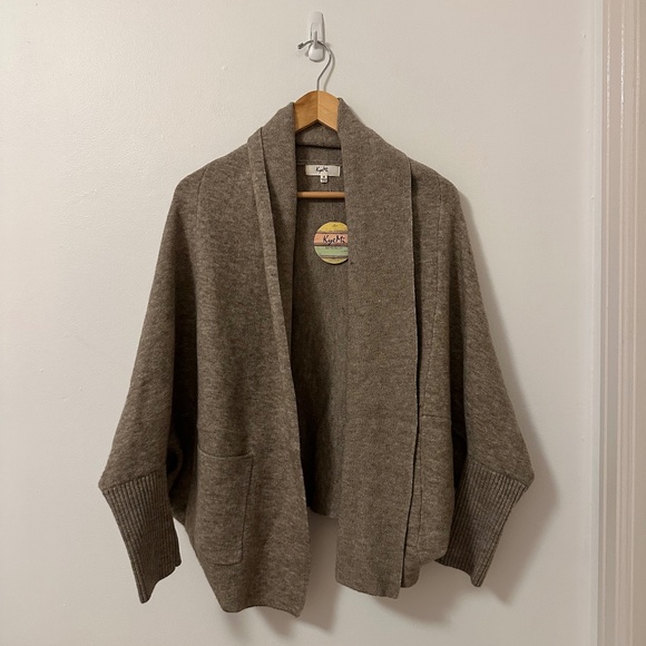 NWT Kye Mi Taupe Cocoon Cardigan | Size Small - Picture 1 of 8